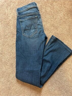 MOTHER The Runaway Bootcut Jeans Medium Kitty Wash Size 26